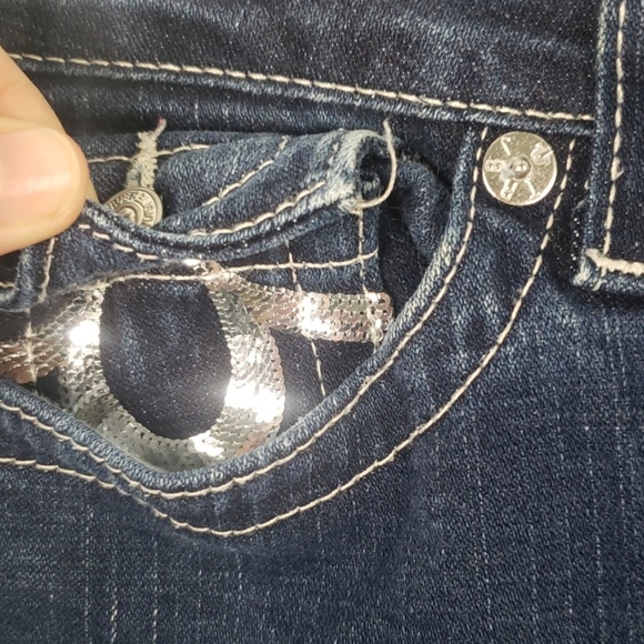 True Religion blue Joey jean with sequins - Picture 4 of 8
